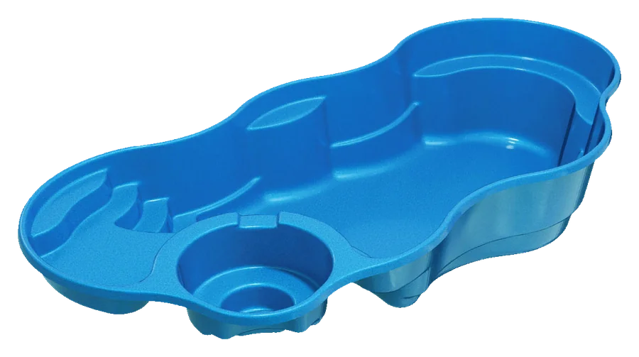 Relaxation Deluxe fiberglass pool shell