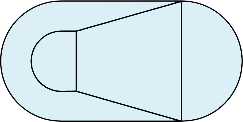 Oval vinyl liner shape