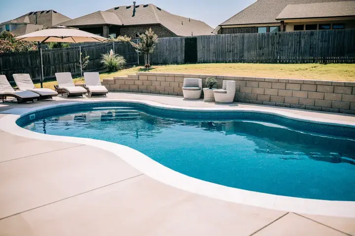 Completed pool project by Imperial Pools & Hardscapes
