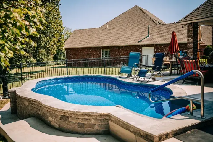 Completed pool project by Imperial Pools & Hardscapes