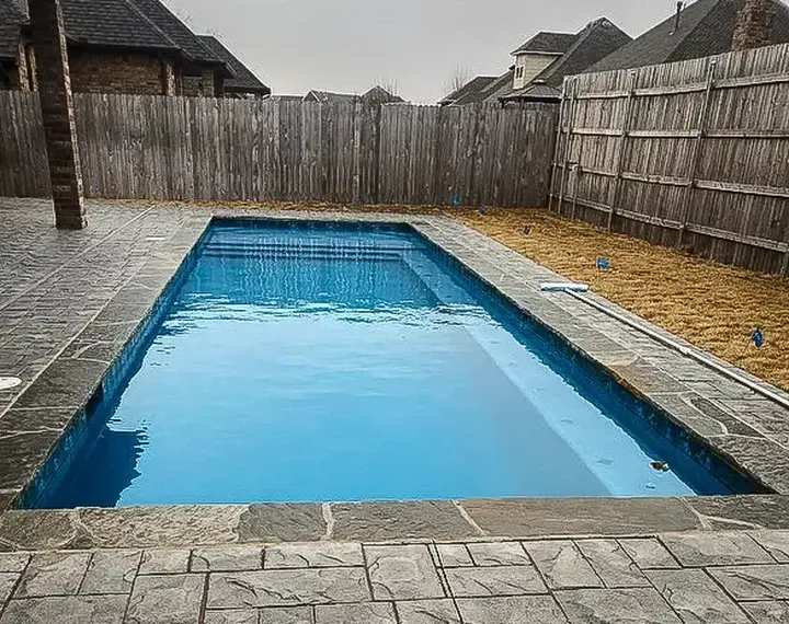 Completed pool project by Imperial Pools & Hardscapes